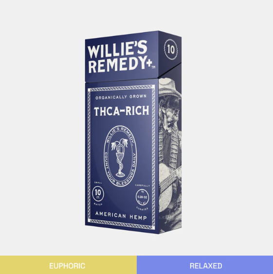 thca cigarette pack Willie's Remedy+ THCa Cigarettes | The Hemp Company NC