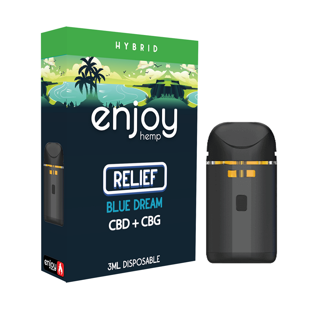 CBD + CBG Disposable Vape 3g - Blue Dream (Hybrid) | The Hemp Company - NC  Hemp Dispensary