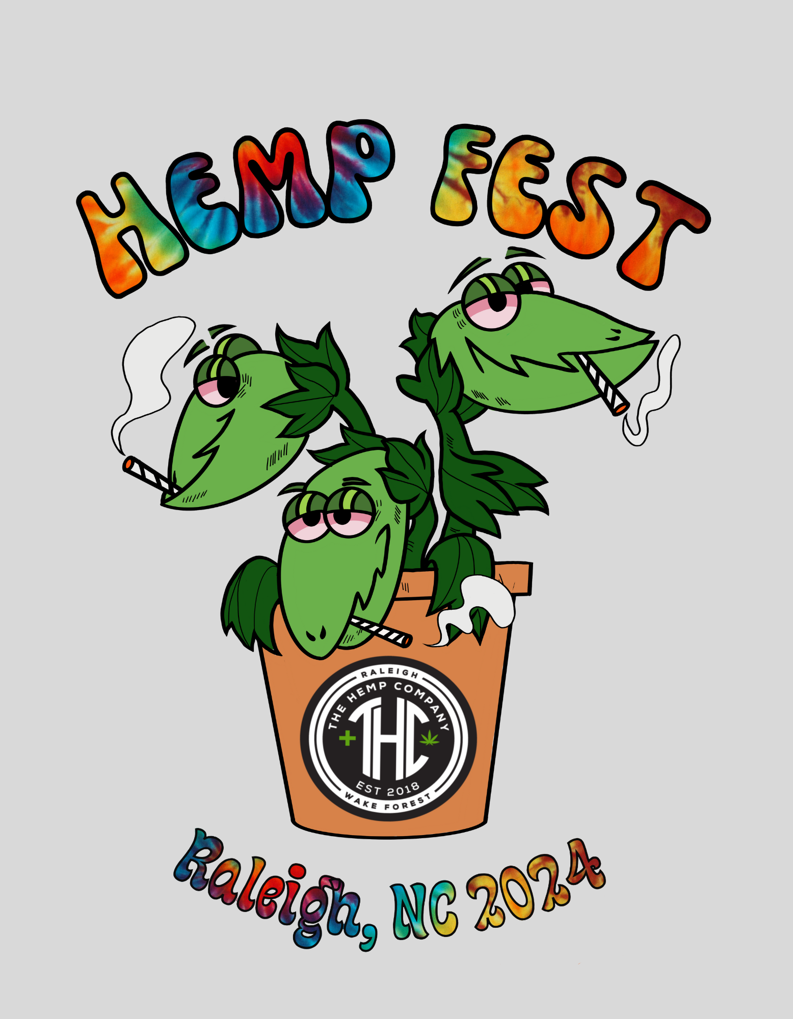 HempFest 2024 TShirt The Hemp Company Raleigh & Wake Forest NC